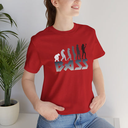 Unisex T-Shirt Bass Guitar Red