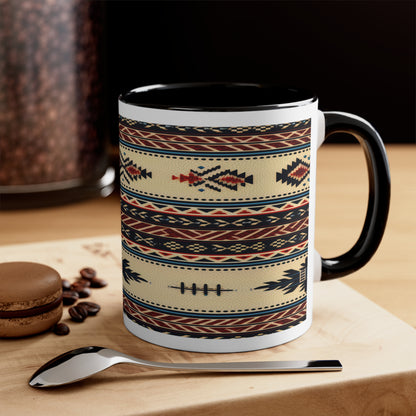 Accent Coffee Mug Native American Black