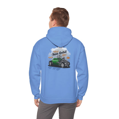 Cool Unisex Hoodie Hotrod Muscle Car Blue