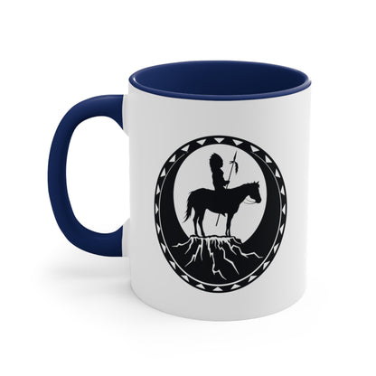 Accent Coffee Mug Native American Navy