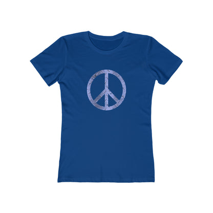 Cool Women's T-Shirt Peace Blue