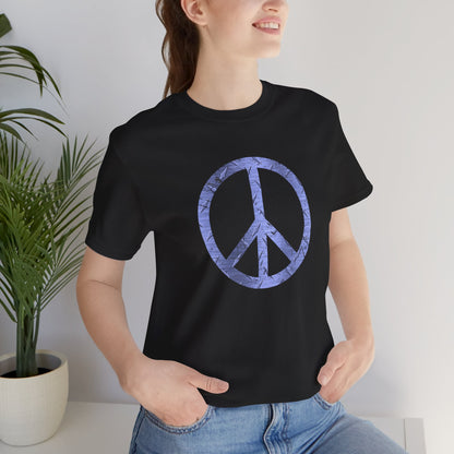 Cool Unisex T-Shirt Peace Sign Black