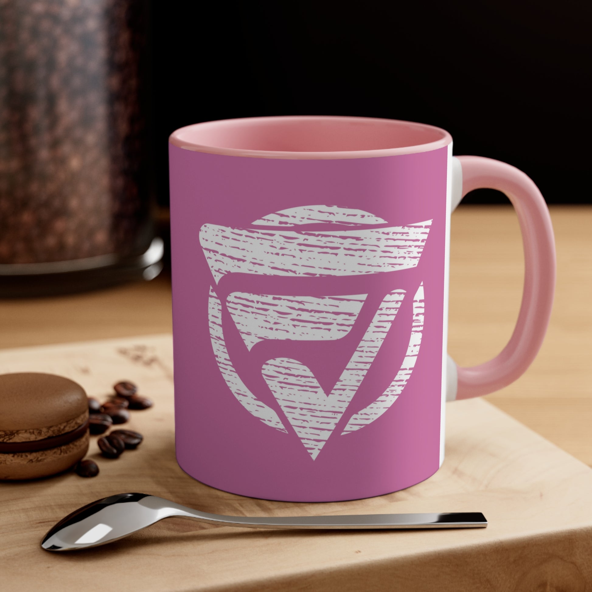 Accent Coffee Mug Logo Fan Vendor Pink