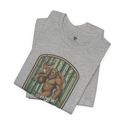 Gray t-shirt with a graphic design 