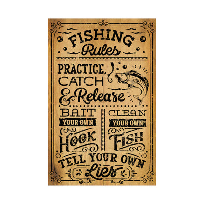 Cool Fishing Poster Graphic Design Rules