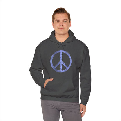 Cool Hoodie Graphic Peace Sign Grey