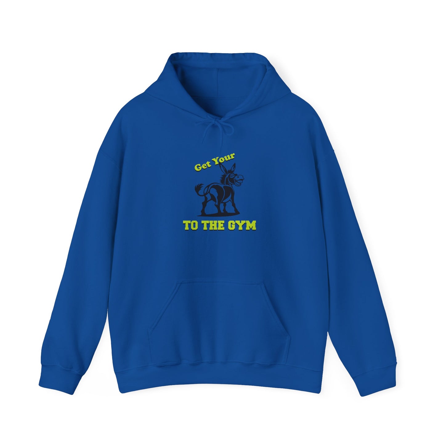 Funny Unisex Hoodie Gym Fitness Blue