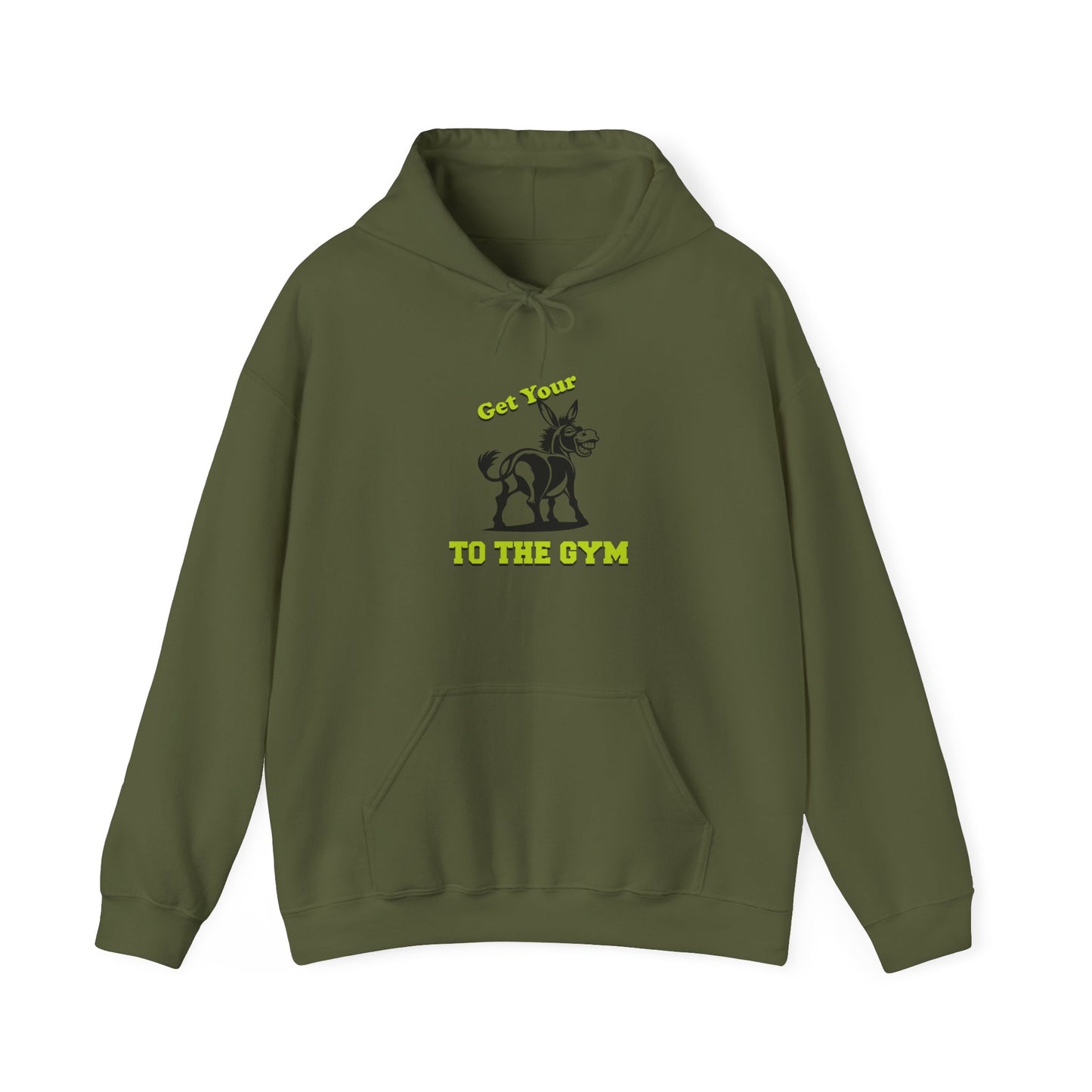 Funny Unisex Hoodie Gym Fitness Green