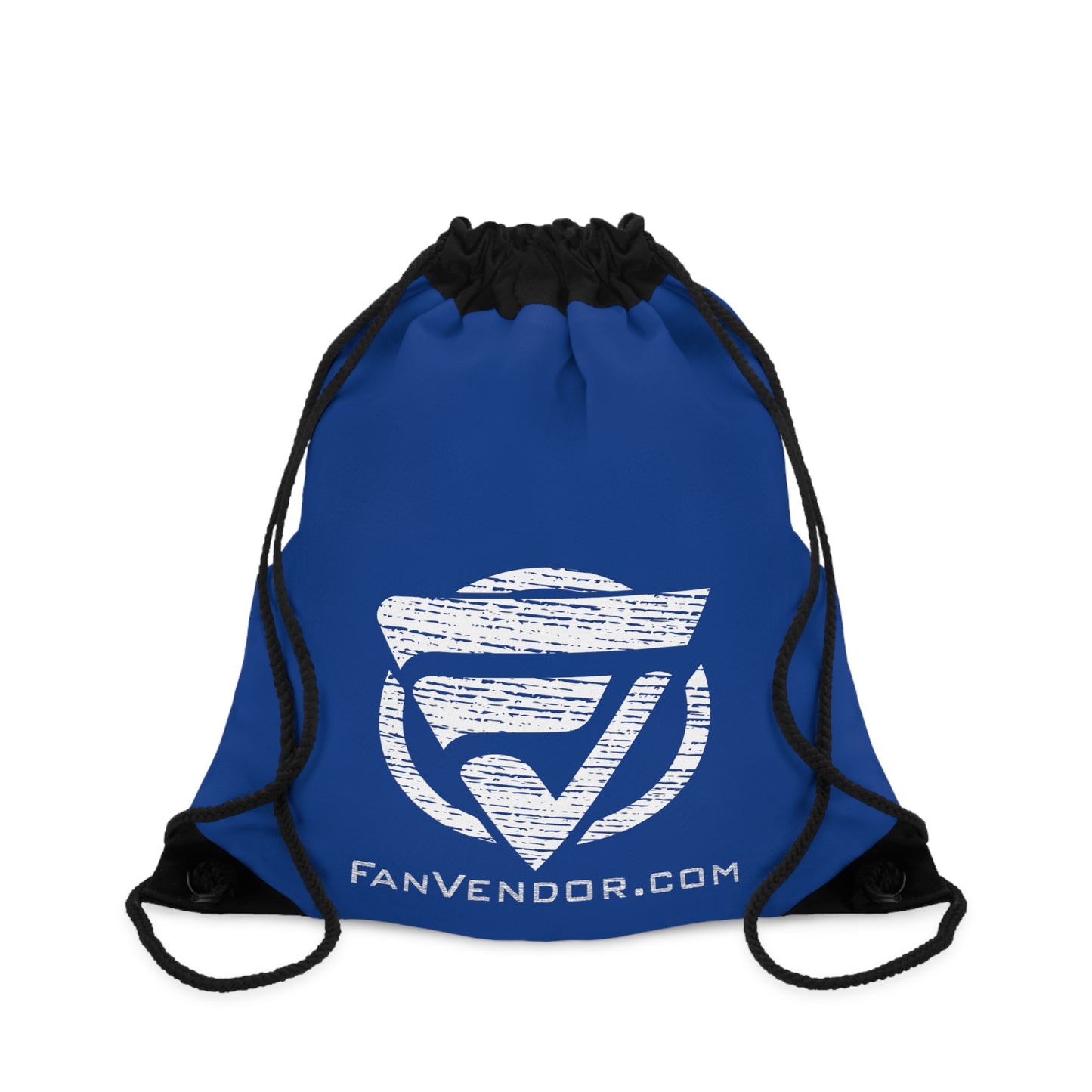 Athletic Drawstring Bag Fan Vendor Logo Blue