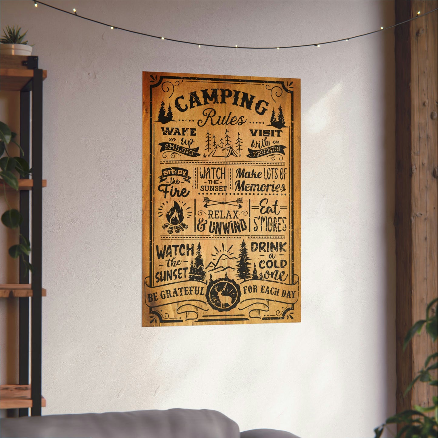 Cool Graphic Poster Camping