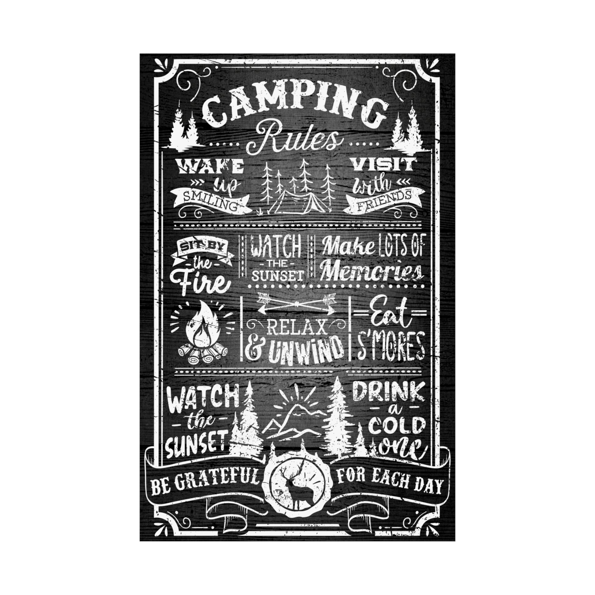 Cool Graphic Poster Camping