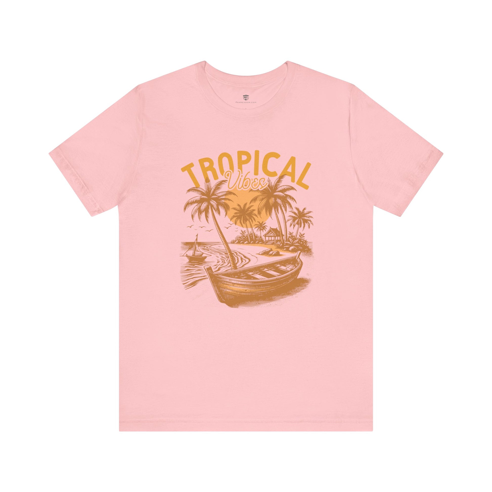 Unisex T-Shirt Vacation Beach Island Pink