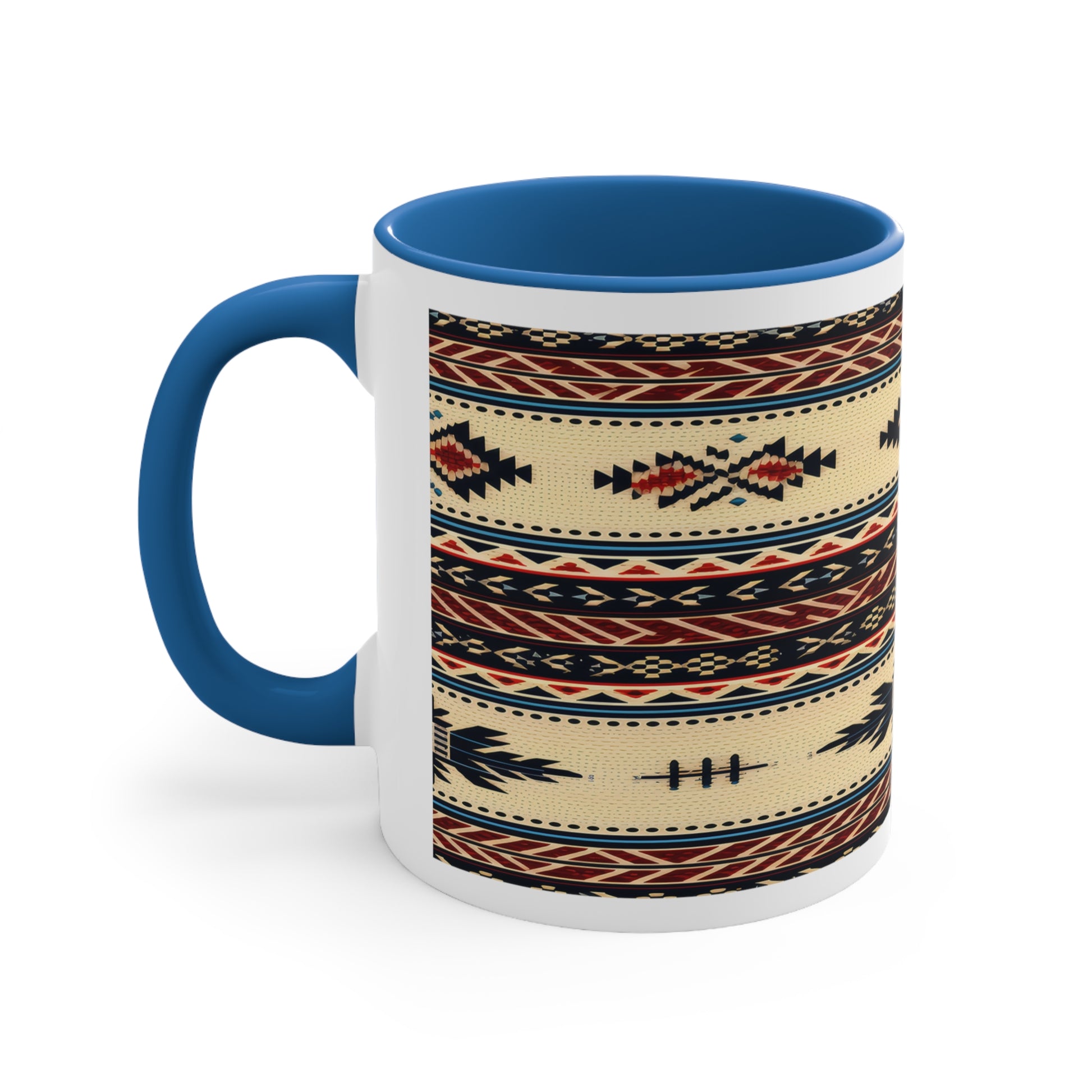 Accent Coffee Mug Native American Blue