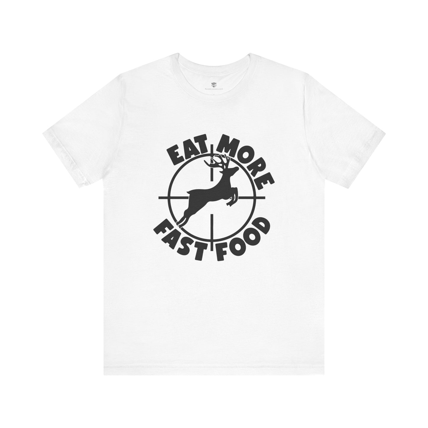 Funny Unisex T-Shirt Hunting Deer White