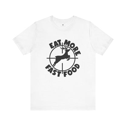 Funny Unisex T-Shirt Hunting Deer White