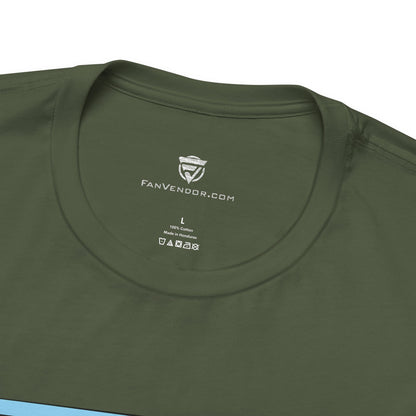 Black t-shirt with logo on the collar