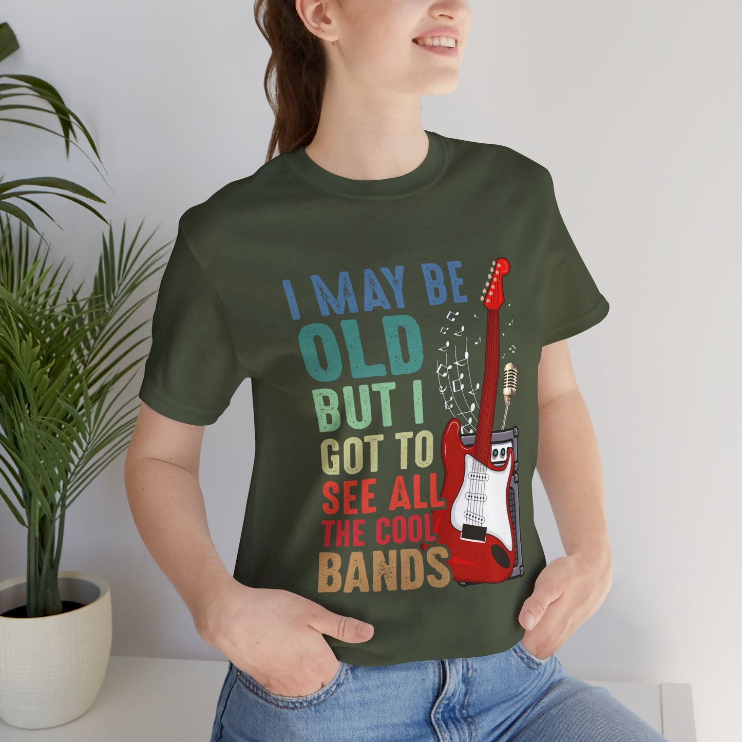 Funny Unisex T-Shirt Music Bands Rock Green