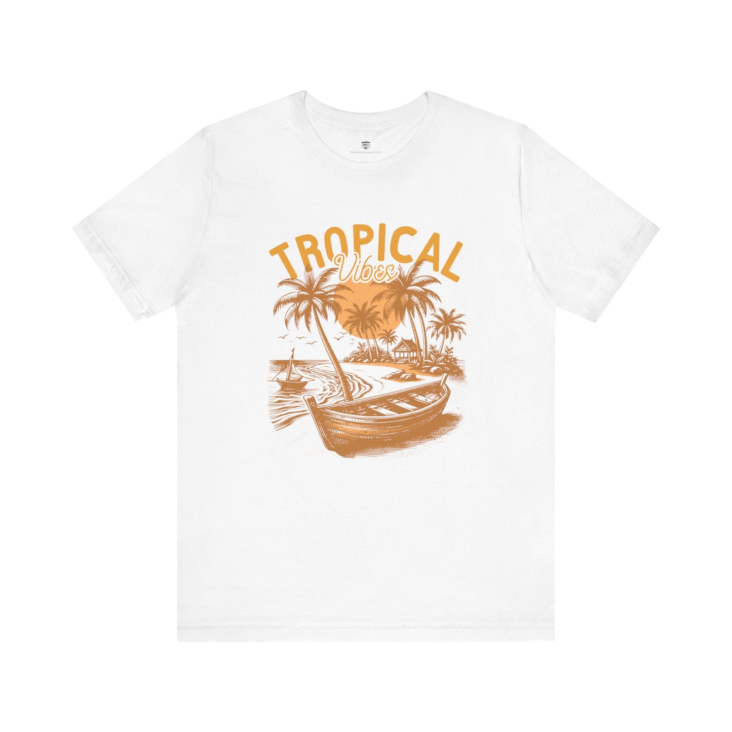 Unisex T-Shirt Vacation Beach Island White