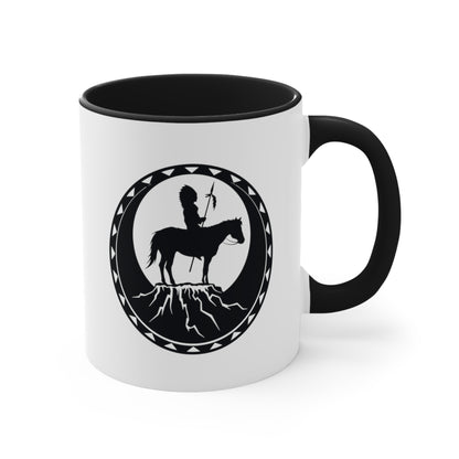 Accent Coffee Mug Native American Black