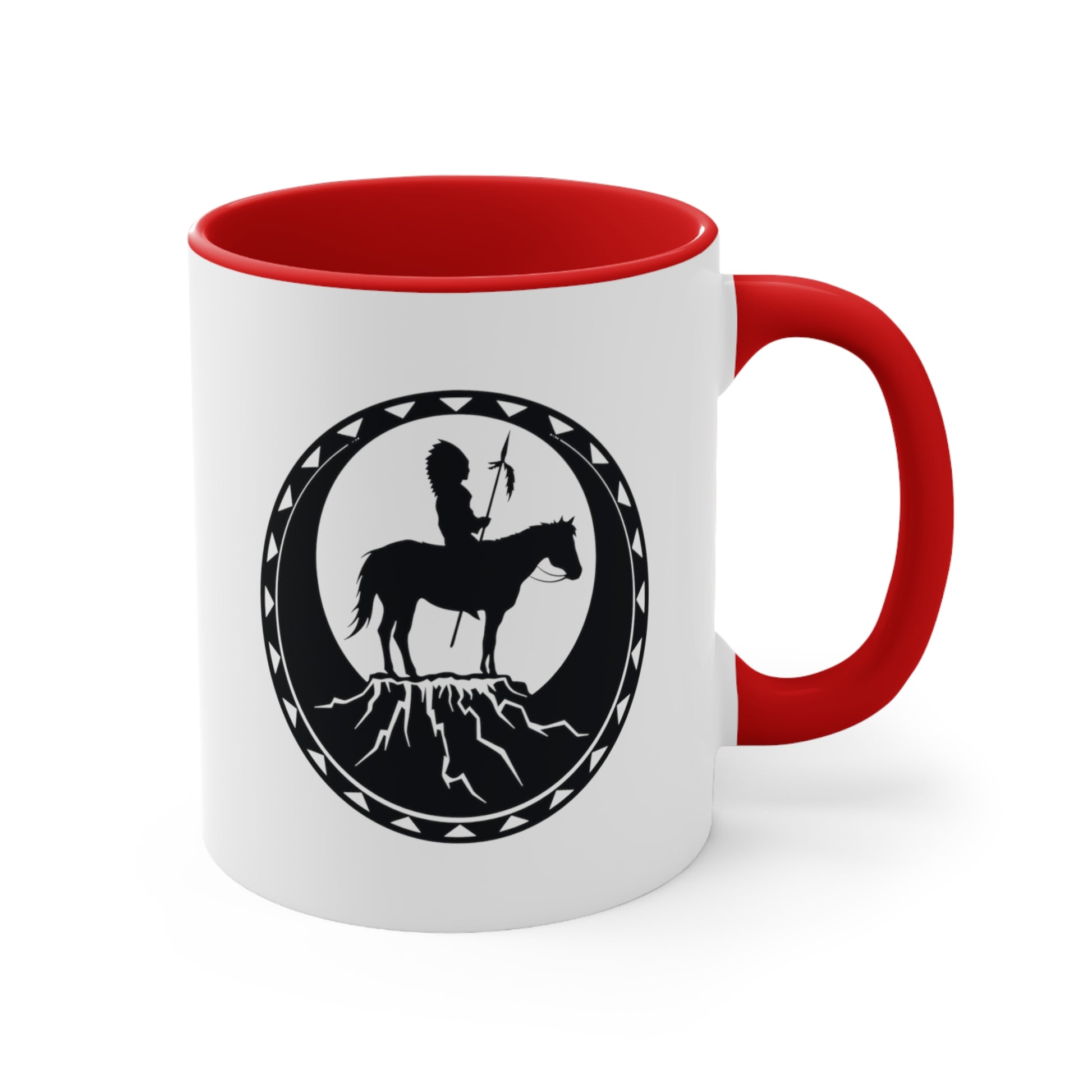 Accent Coffee Mug Native American Red