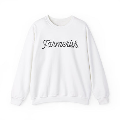 Unisex Funny Sweatshirt Farmer White