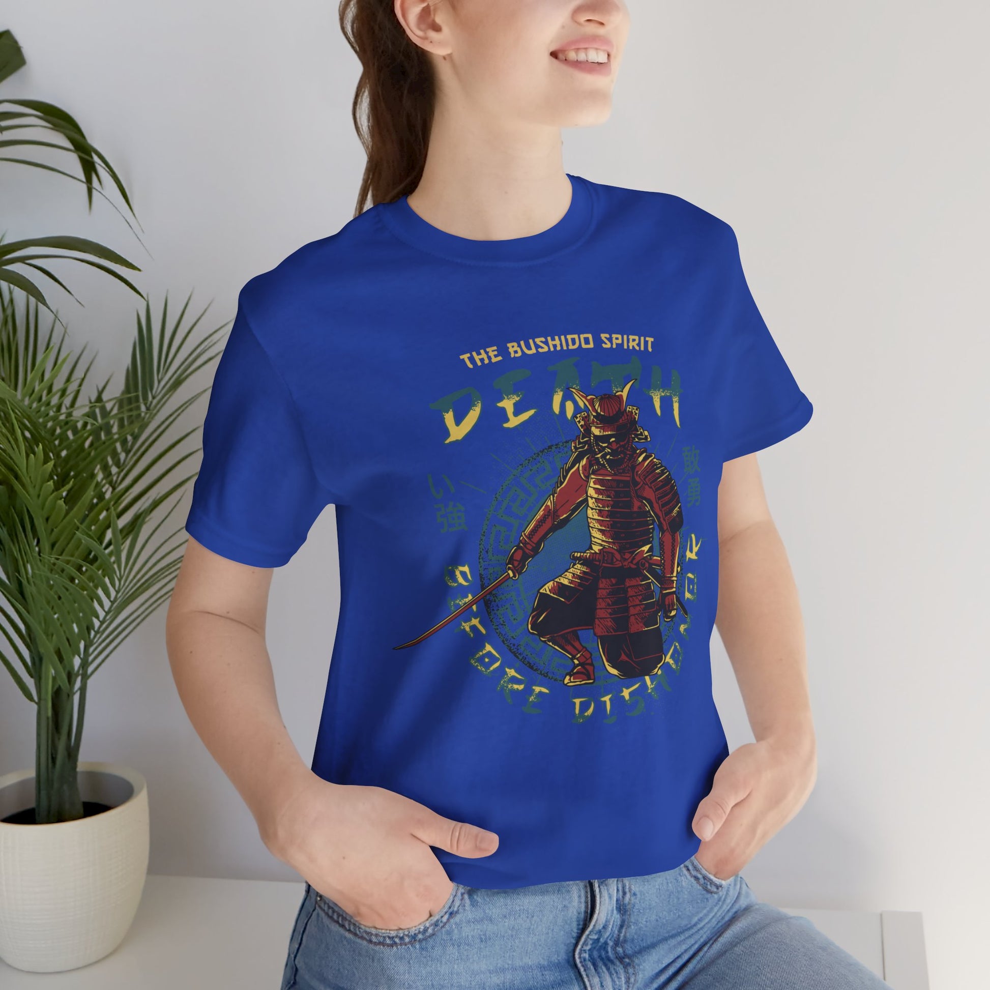 Unisex T-Shirt Samurai Japanese Blue