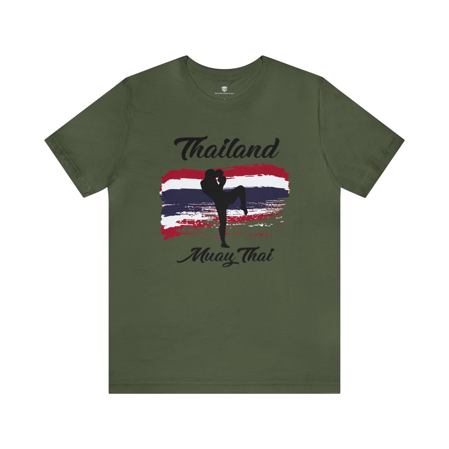 Thailand Muay Thai Graphic Tee Military Green