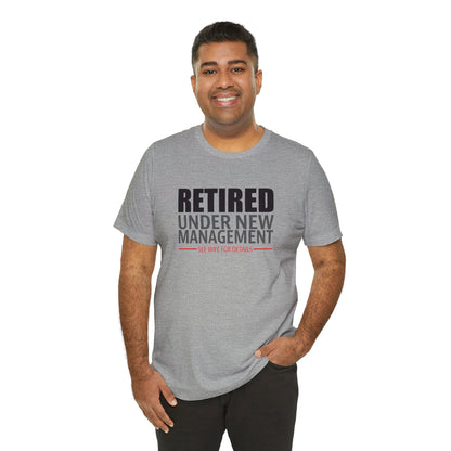 Funny Retirement Graphic Tee Grey