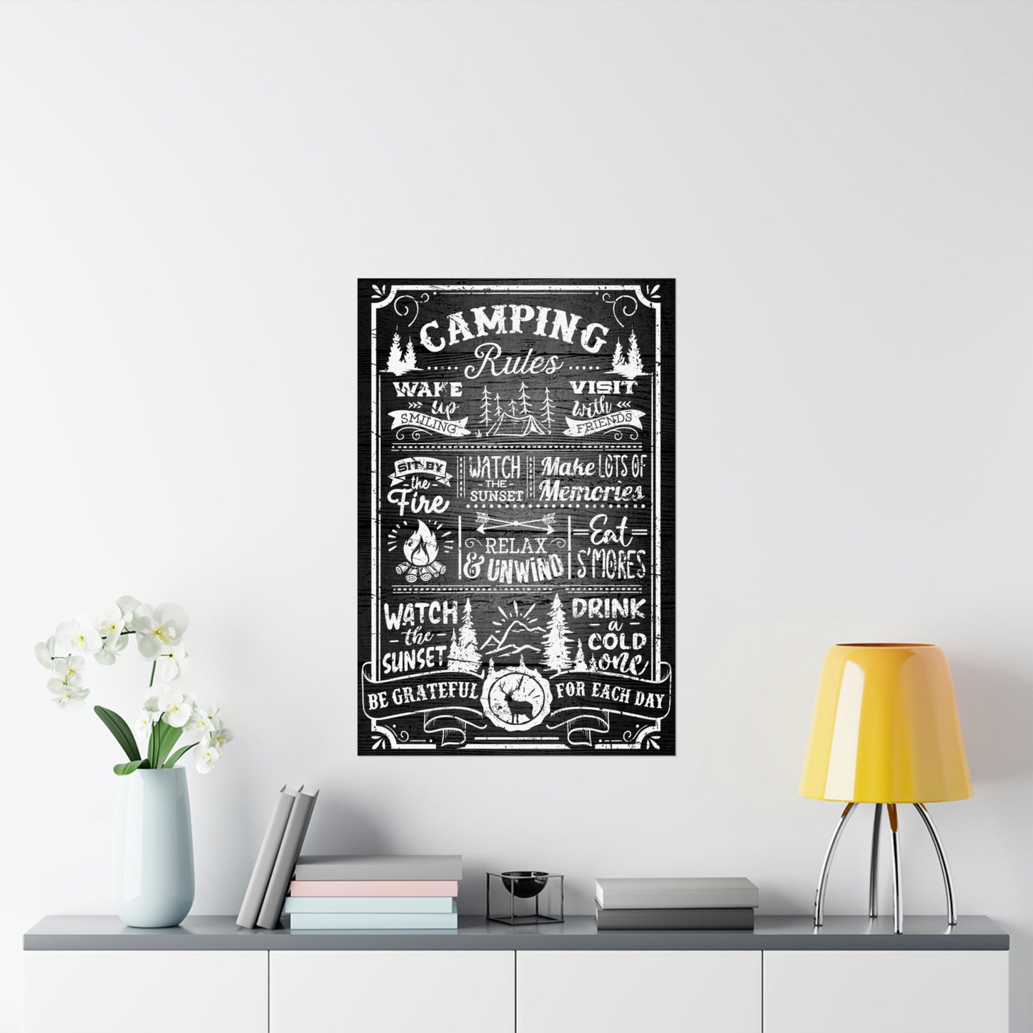 Cool Graphic Poster Camping