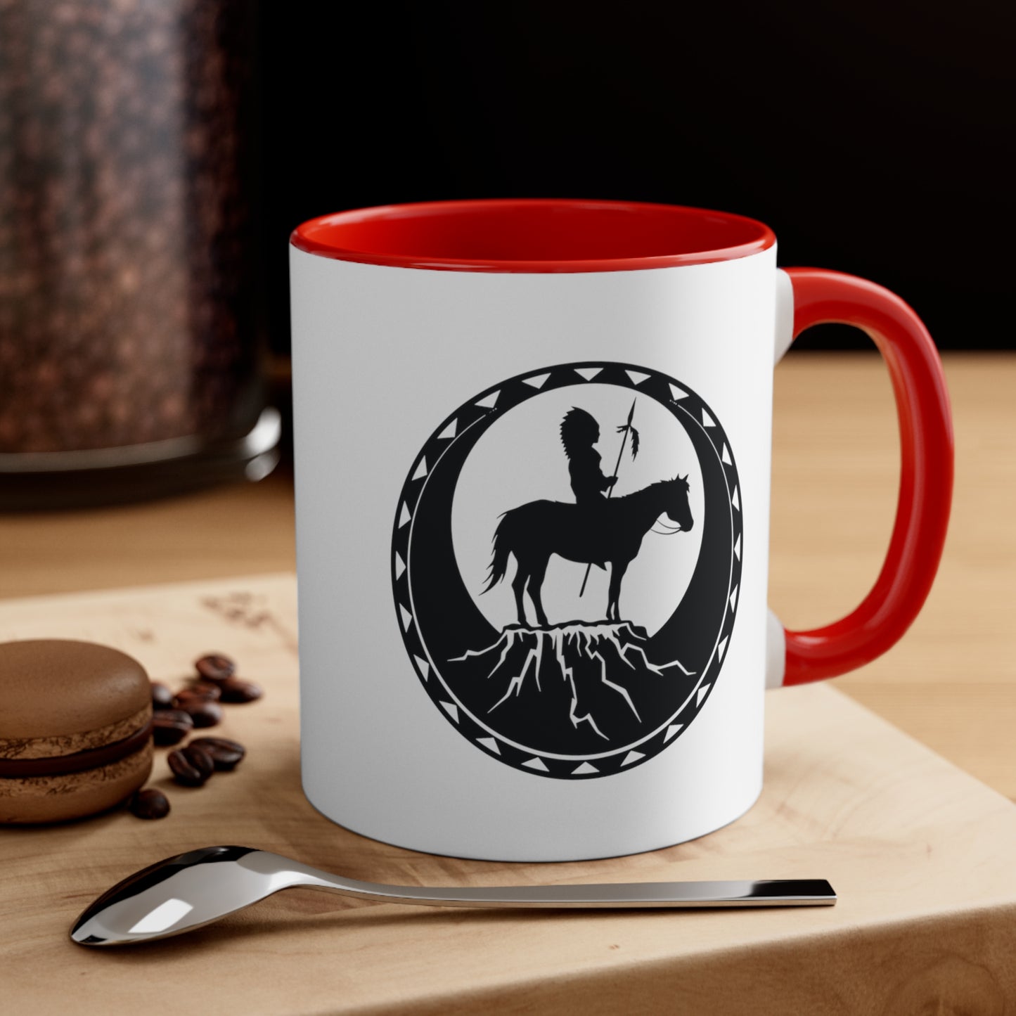 Accent Coffee Mug Native American Red