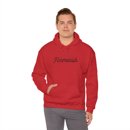 Cool Unisex Hoodie Farm Country Red