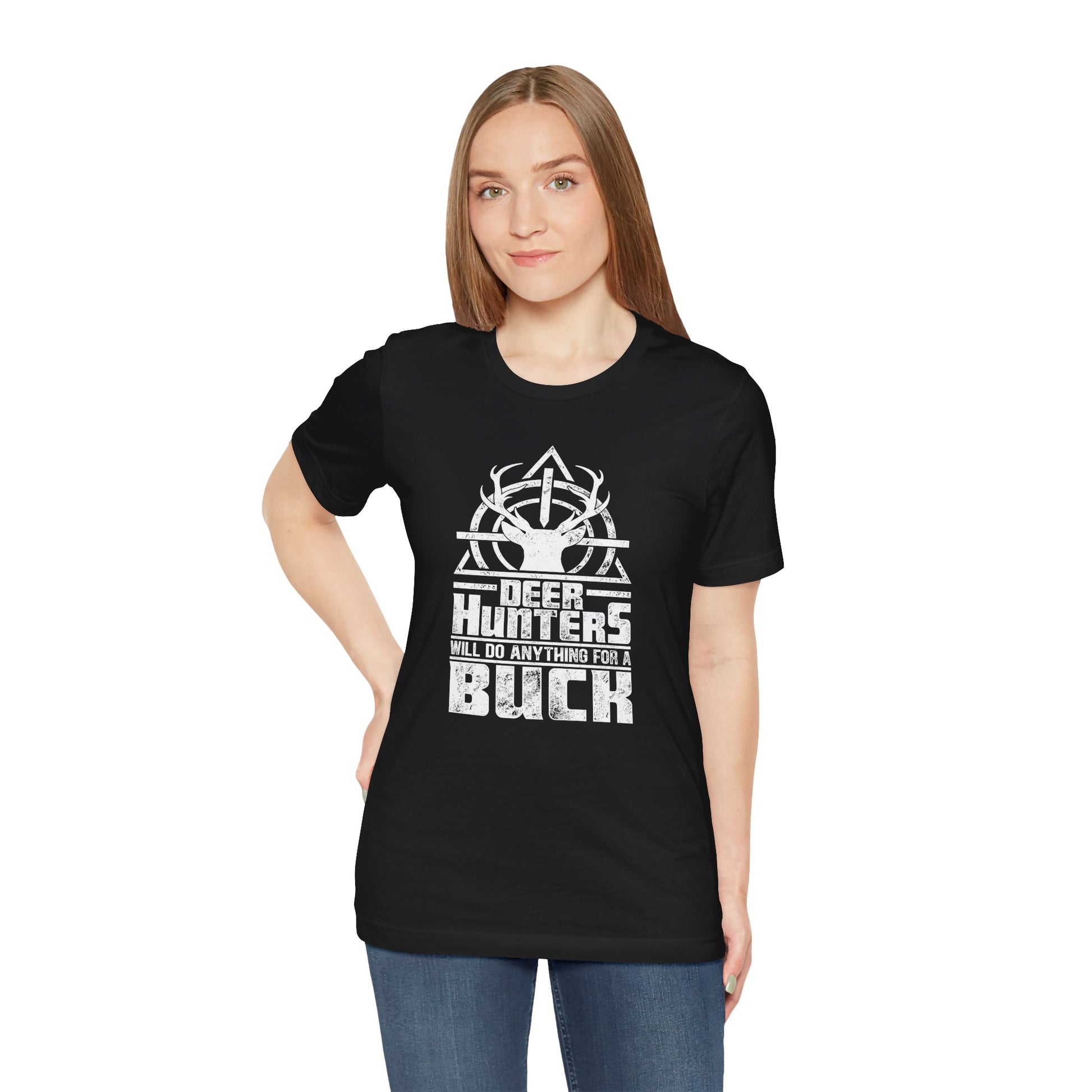 Cool Hunter Unisex T-Shirt Deer Black