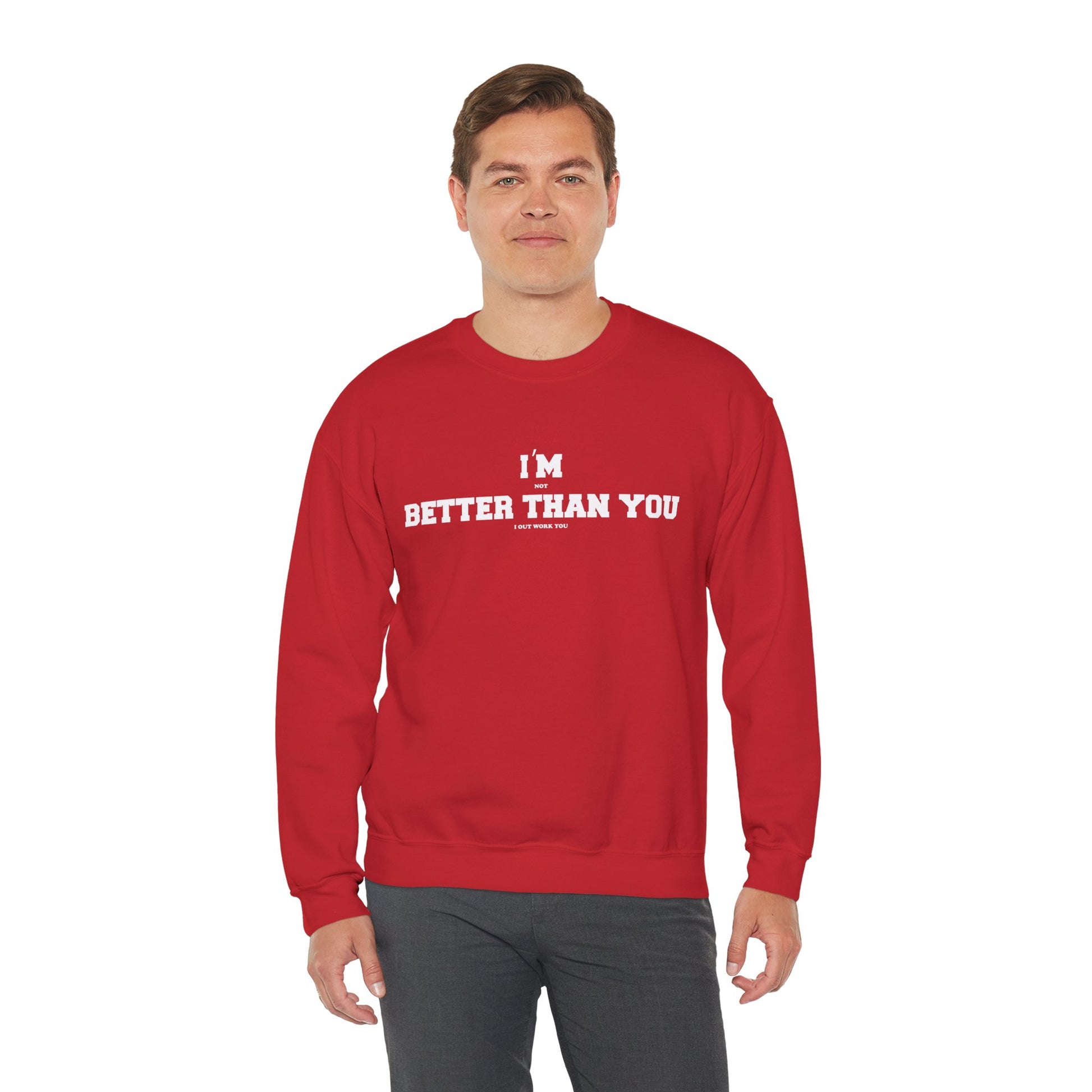 Unisex Motivational Sweatshirt Red