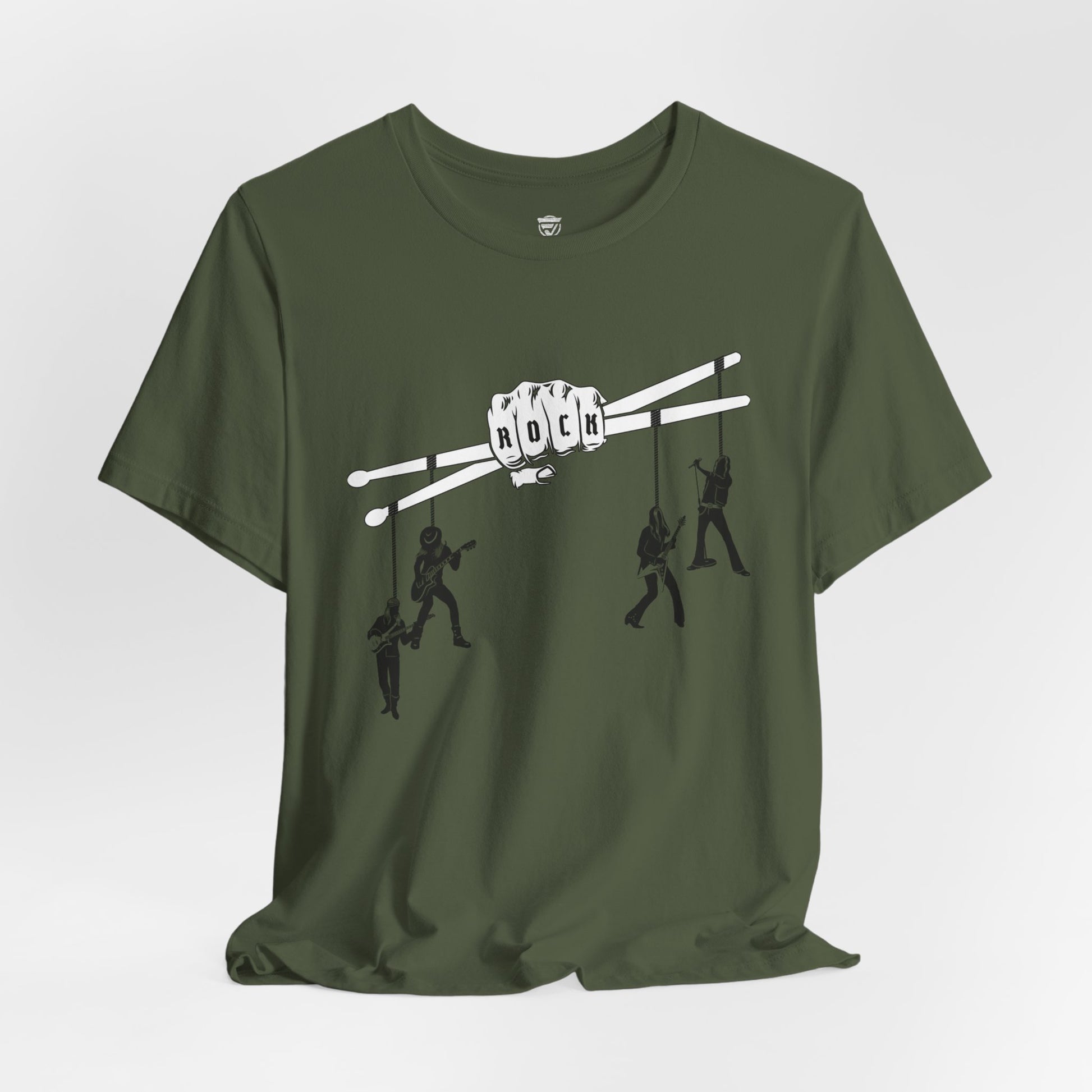 Funny Unisex T-Shirt Drummer Music Green