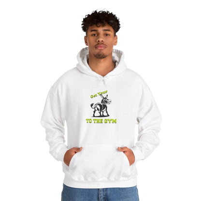 Funny Unisex Hoodie Gym Fitness White