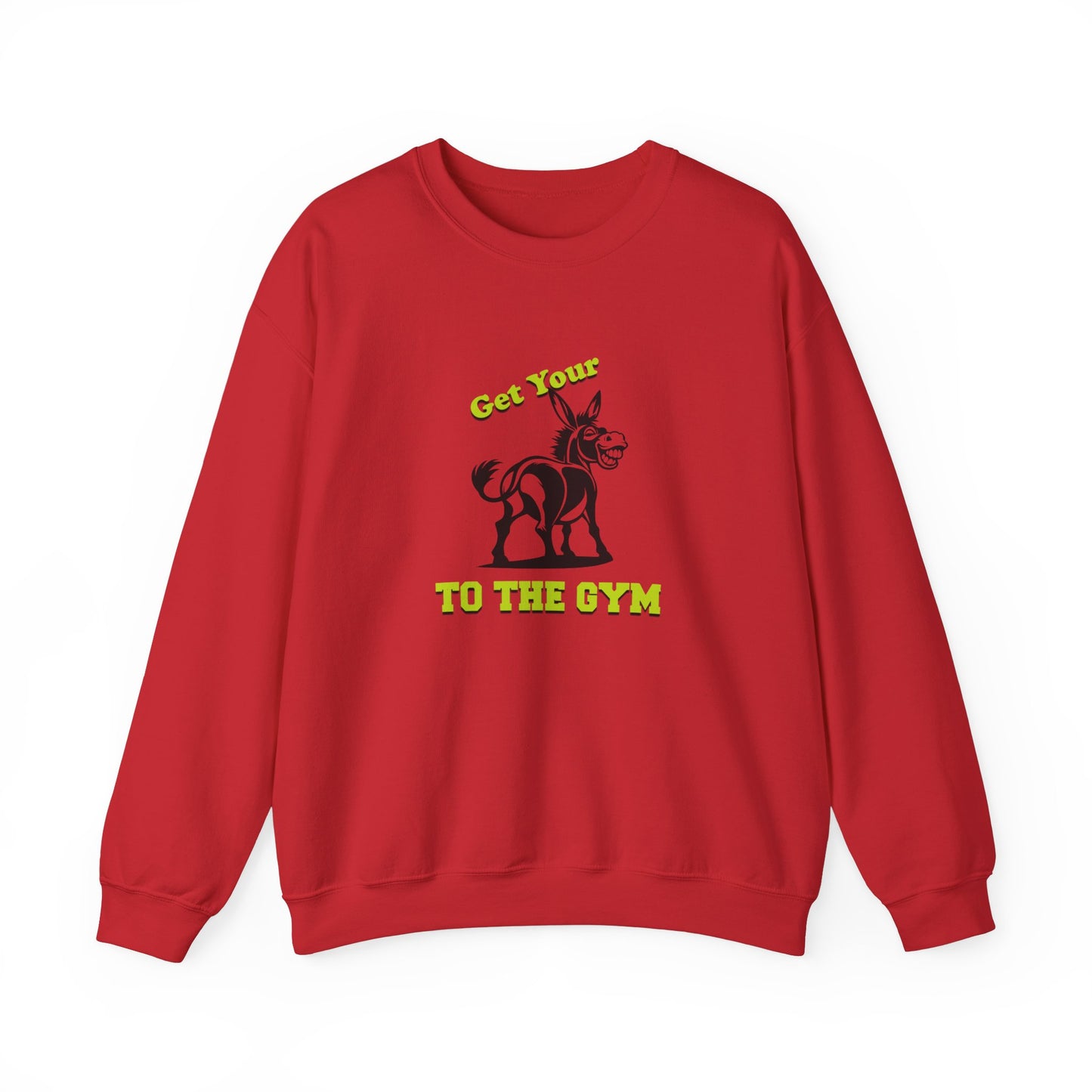 Unisex Funny Sweatshirt Gym Fitness Red