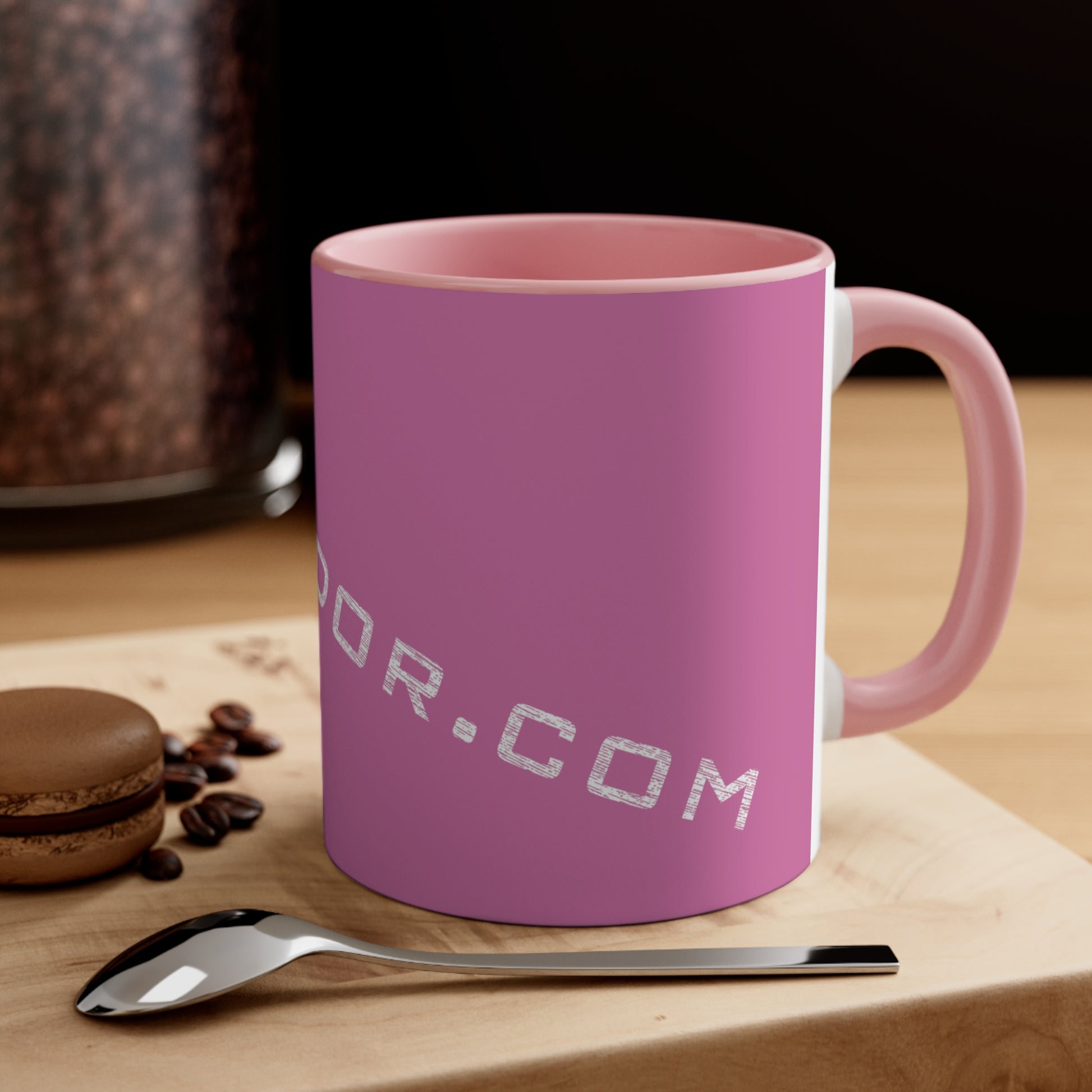 Accent Coffee Mug Logo Fan Vendor Pink