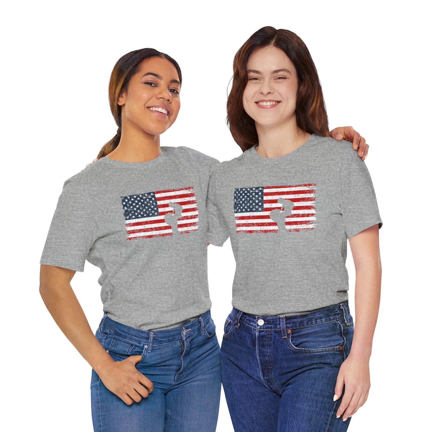 Unisex T-Shirt Mom America Grey