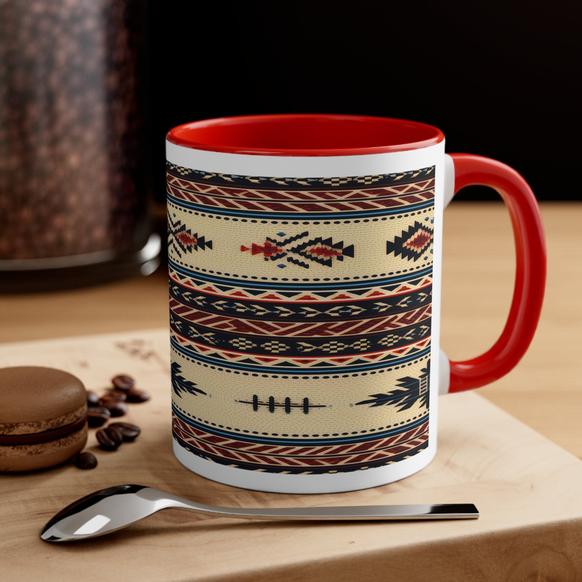 Accent Coffee Mug Native American Red