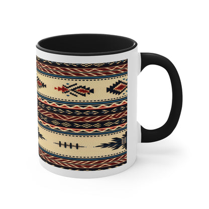 Accent Coffee Mug Native American Black