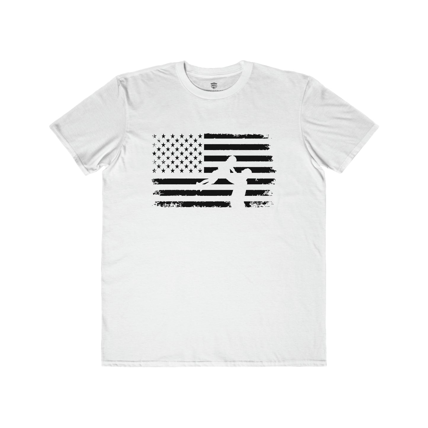 Patriotic Men's T-Shirt Dad Kid White