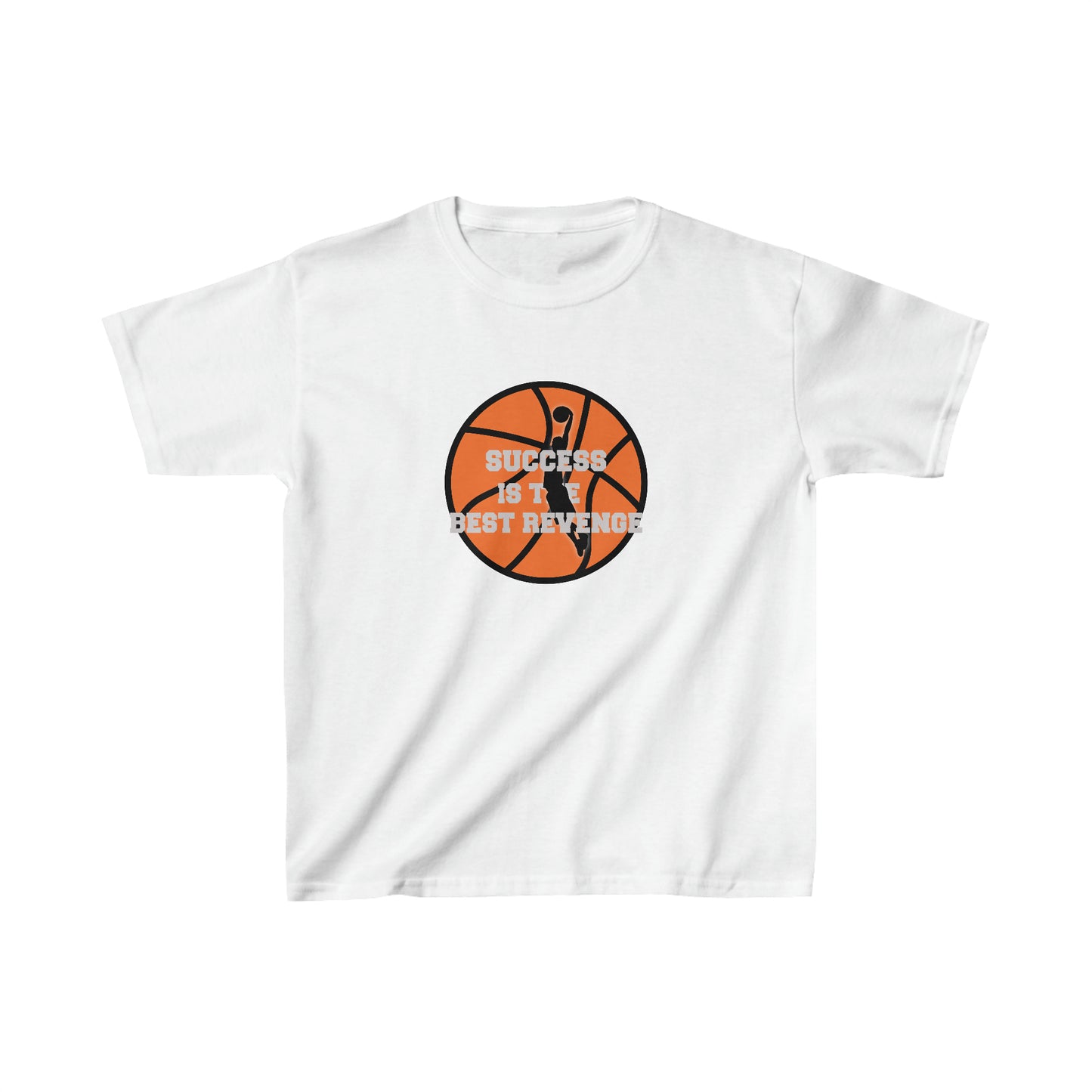 Kids Unisex T-Shirt Basketball Motivational White