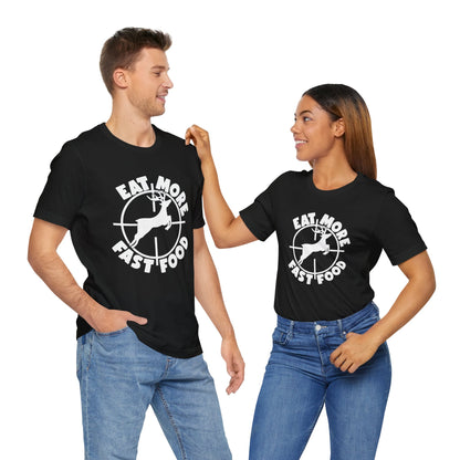 Funny Unisex T-Shirt Hunting Deer Black