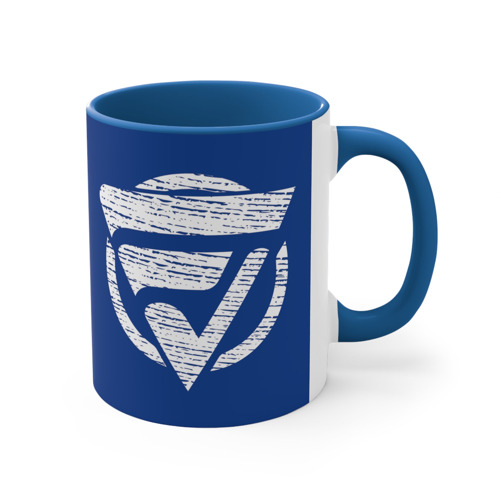 Accent Coffee Mug Logo Fan Vendor Blue