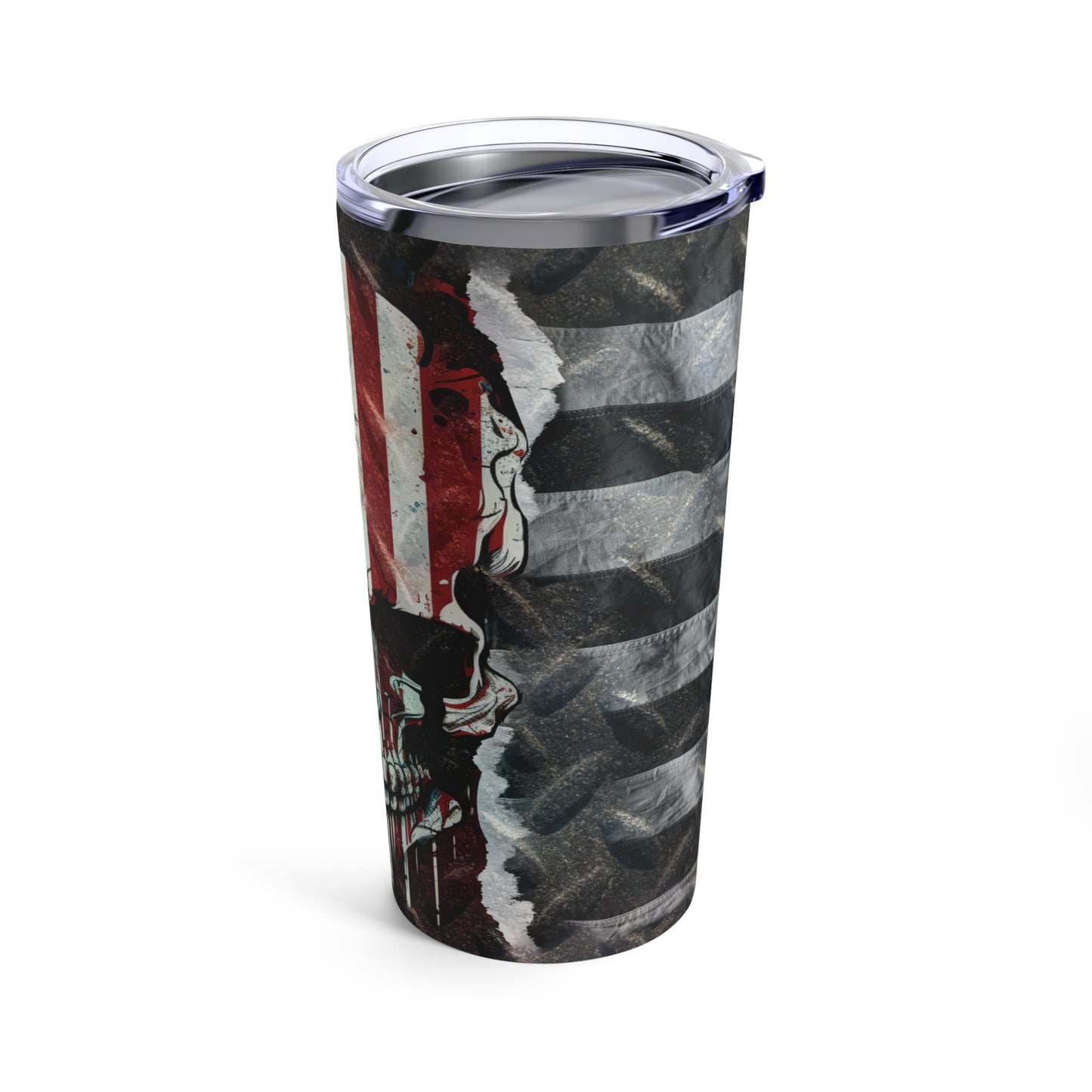 Cool Tumbler 20oz Patriotic Flag Skull