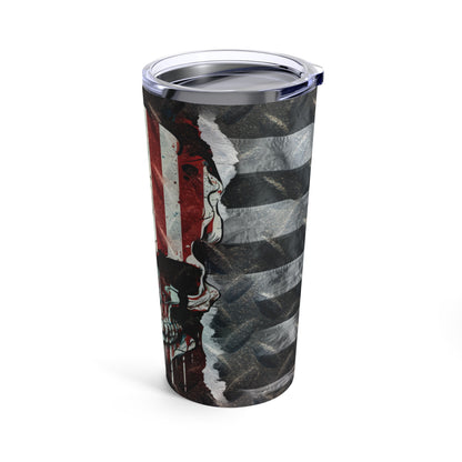 Cool Tumbler 20oz Patriotic Flag Skull