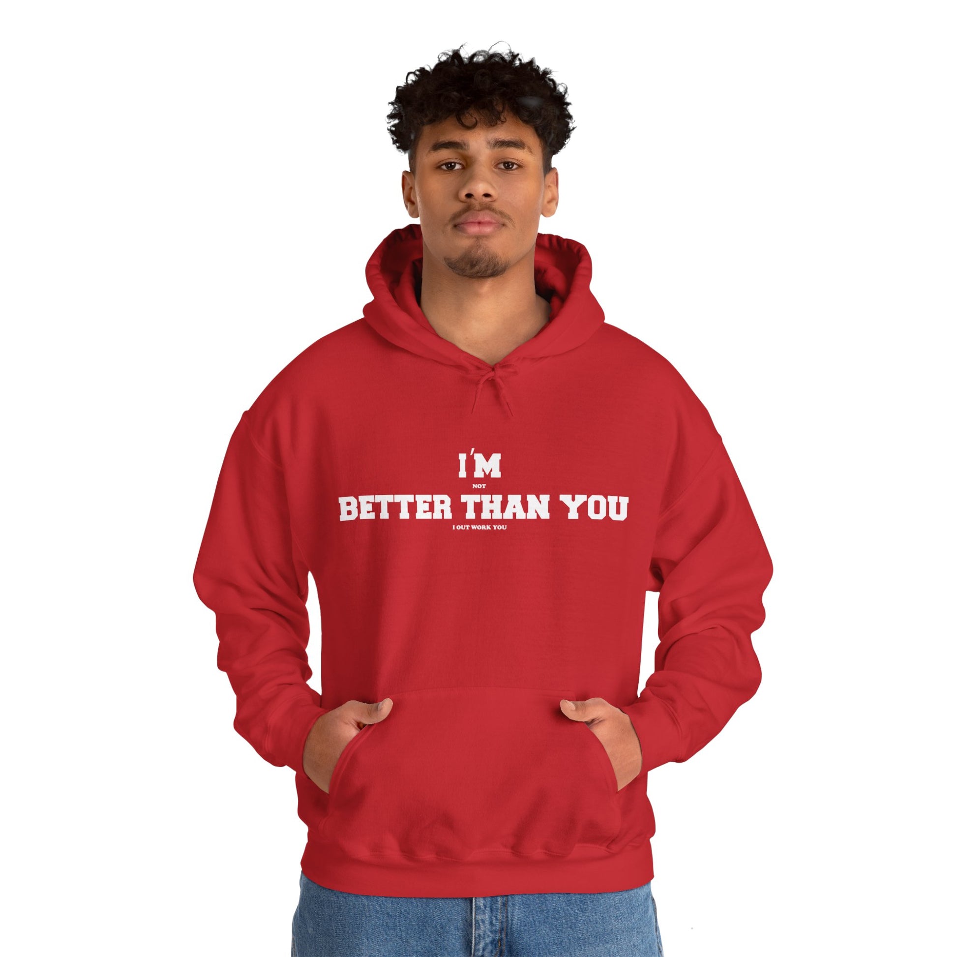 Unisex Hoodie Motivational Sports Red