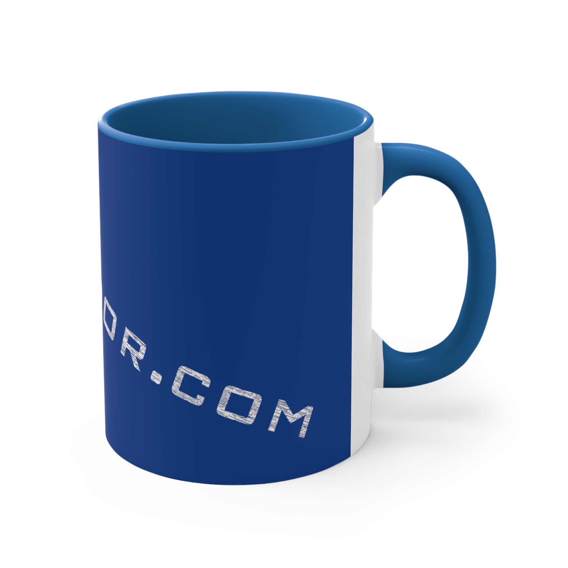 Accent Coffee Mug Logo Fan Vendor Blue