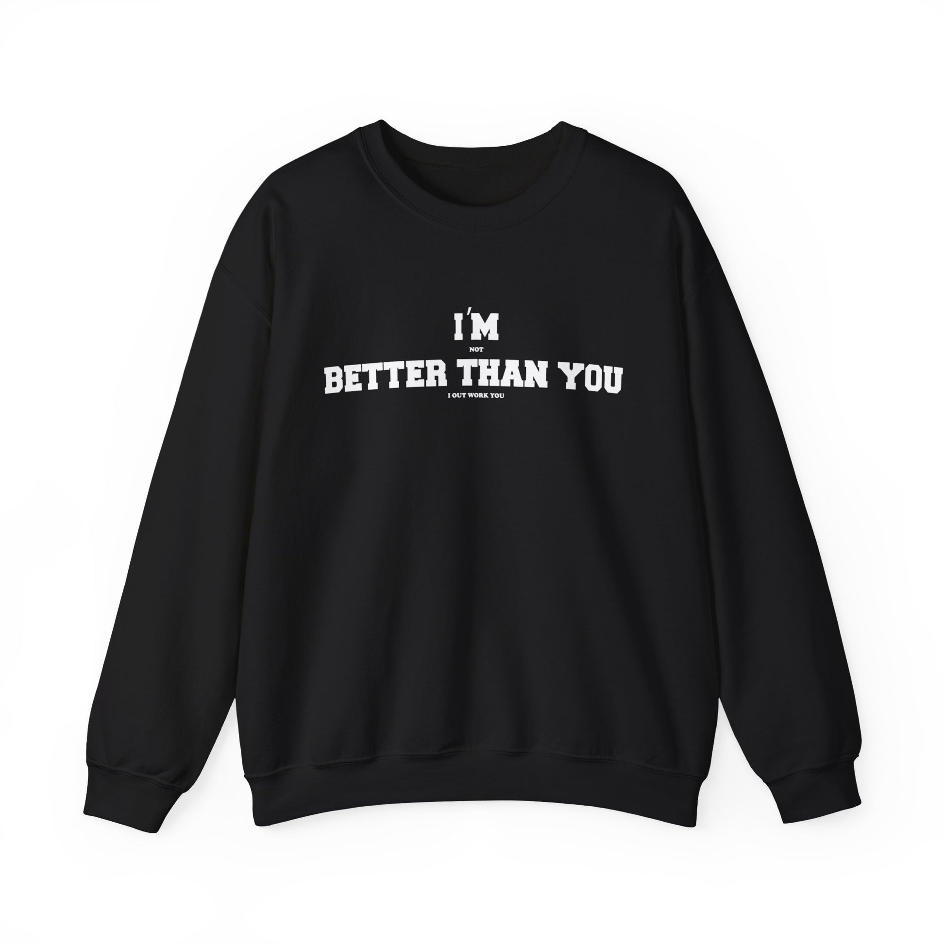 Unisex Motivational Sweatshirt Black