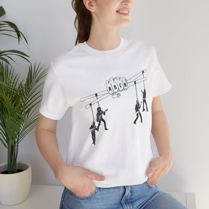 Funny Unisex T-Shirt Drummer Music White